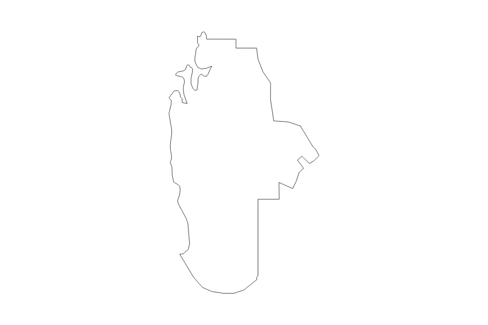 Al Rayyan outline map preview