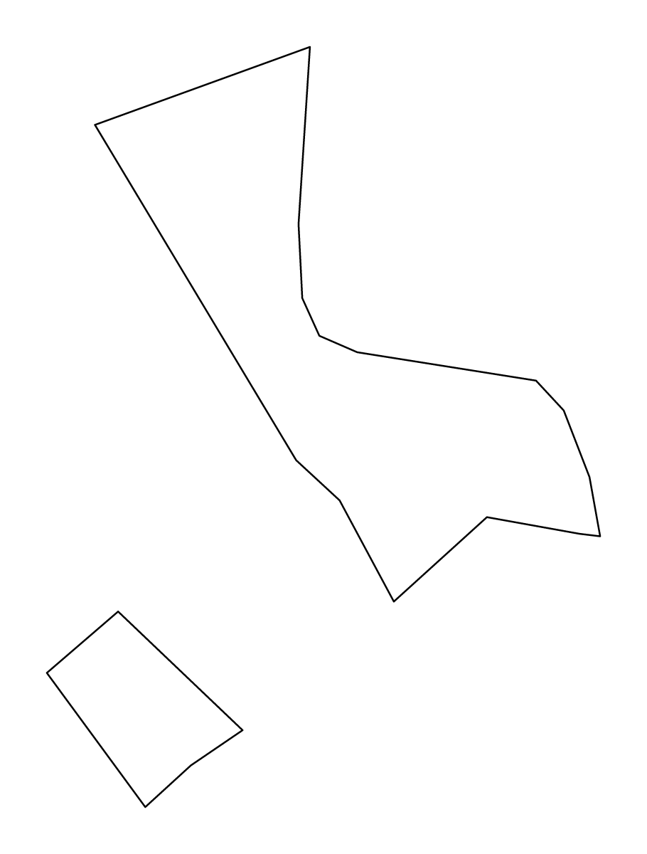 Mapa de contorno de Doha, Qatar.