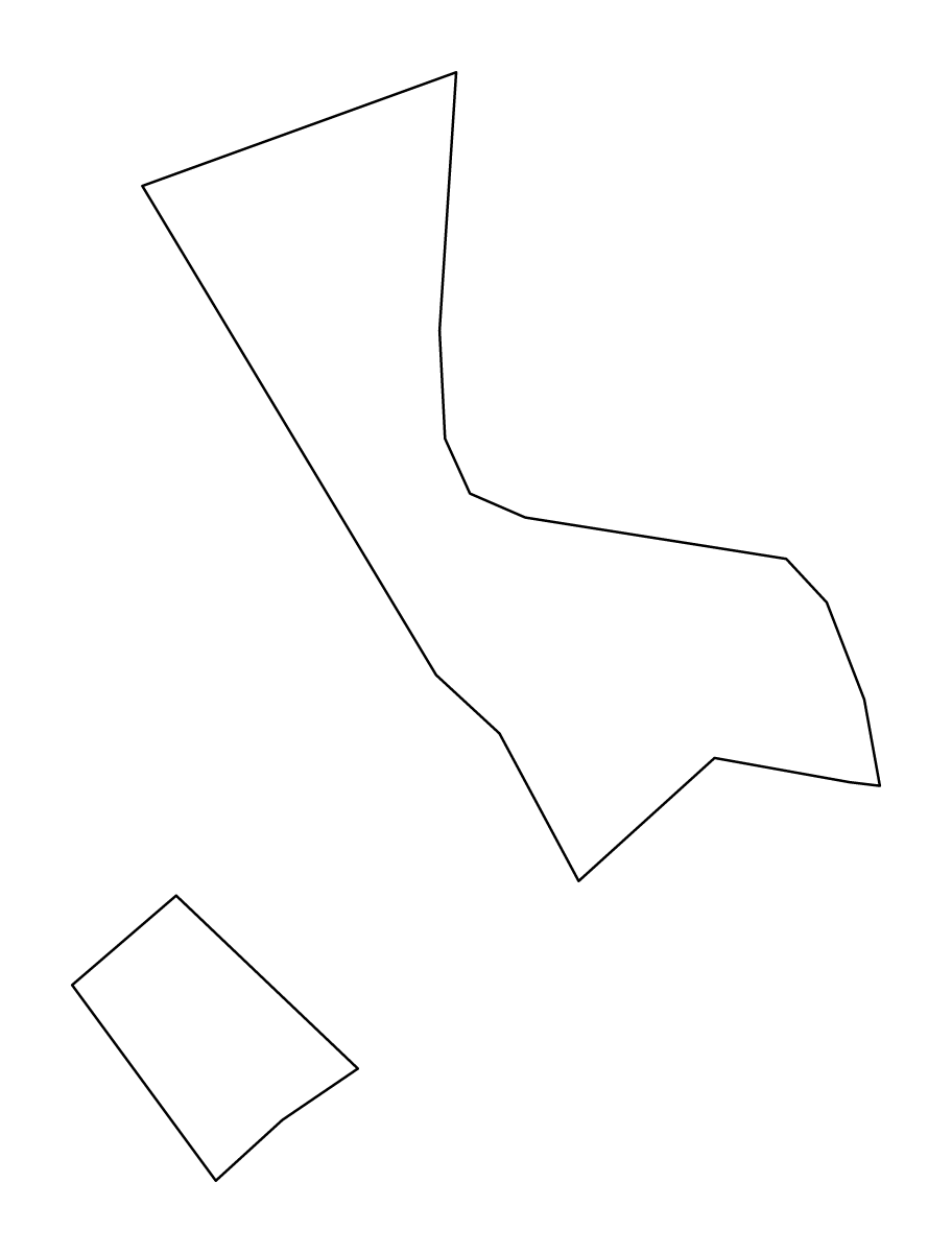 Carte de contour de Doha, Qatar.