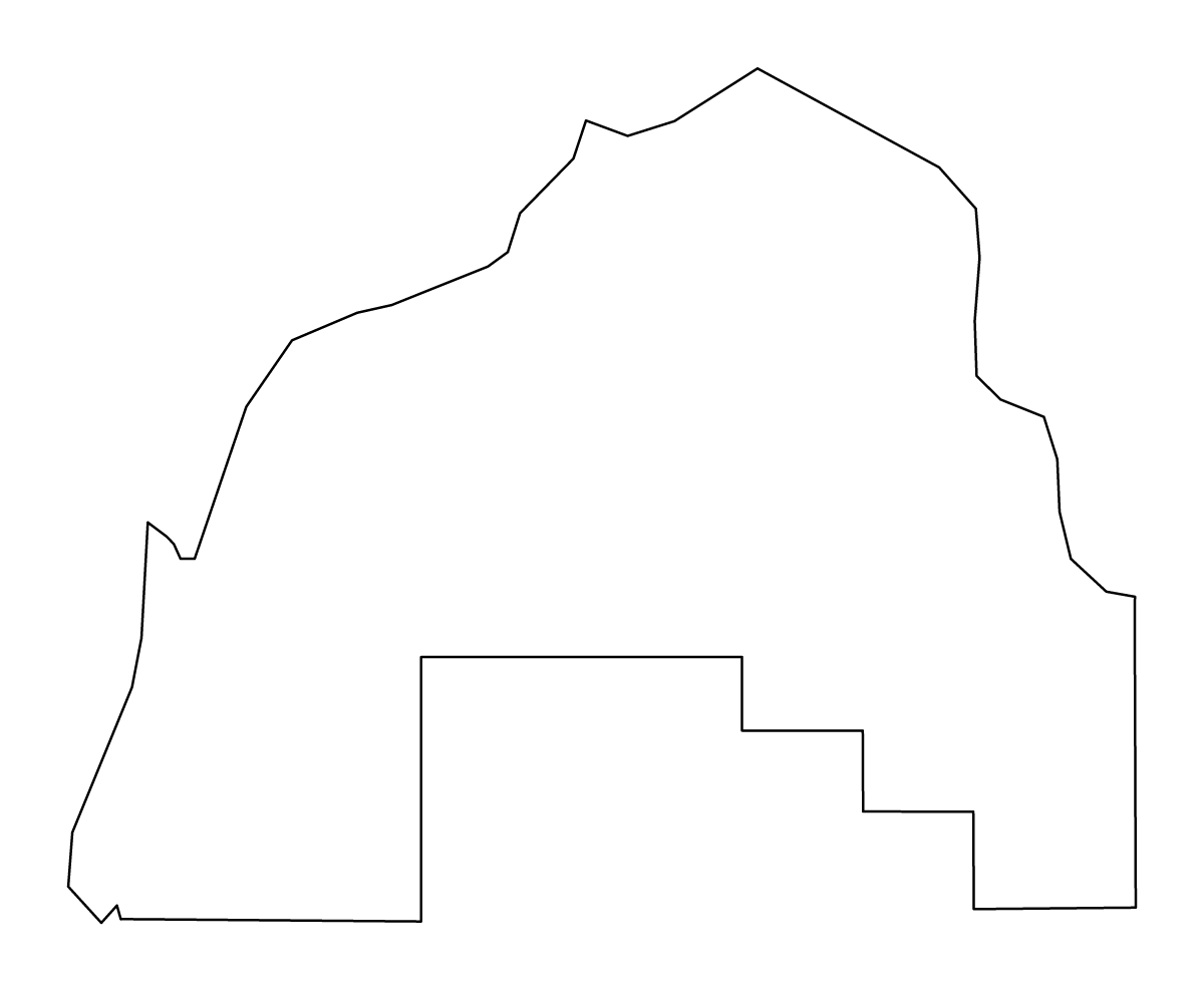 Mapa de contorno de Madinat ash Shamal, Qatar.