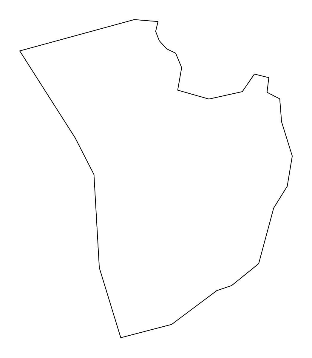 Mapa de contorno de Daejeon, Republic of Korea.