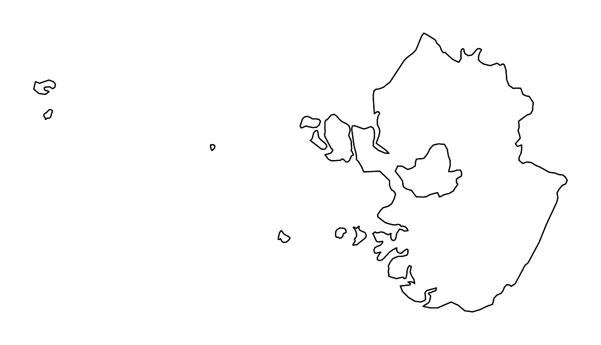 Mapa de contorno de Gyeonggi, Republic of Korea con ríos.