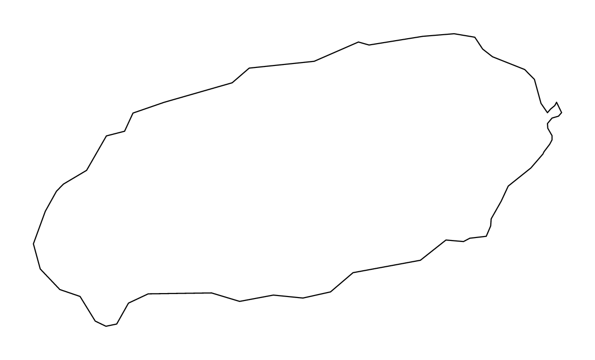 Carte de contour de Jeju, Republic of Korea.
