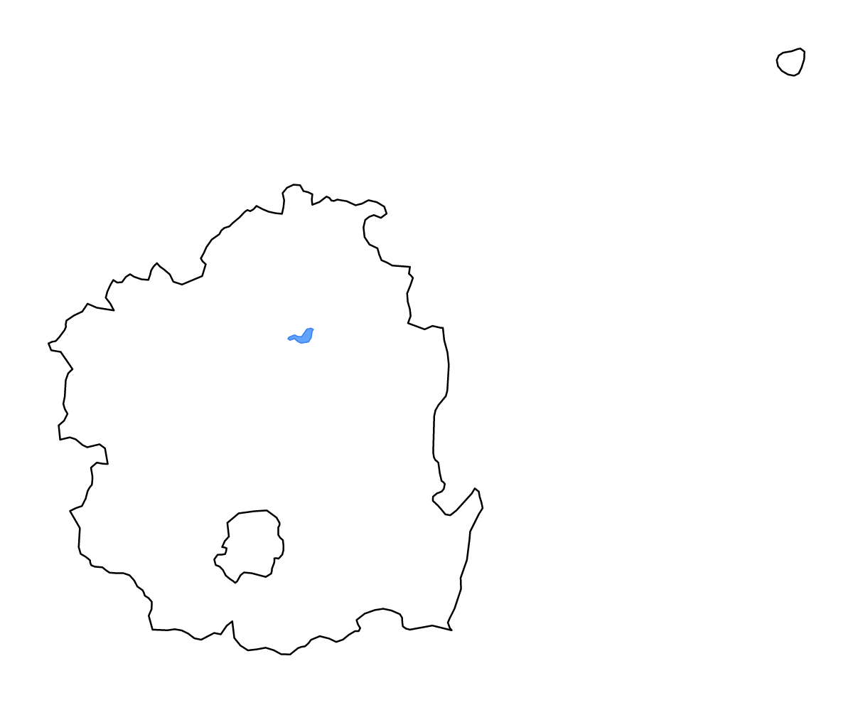 Mapa de contorno de North Gyeongsang, Republic of Korea con lagos y ríos.