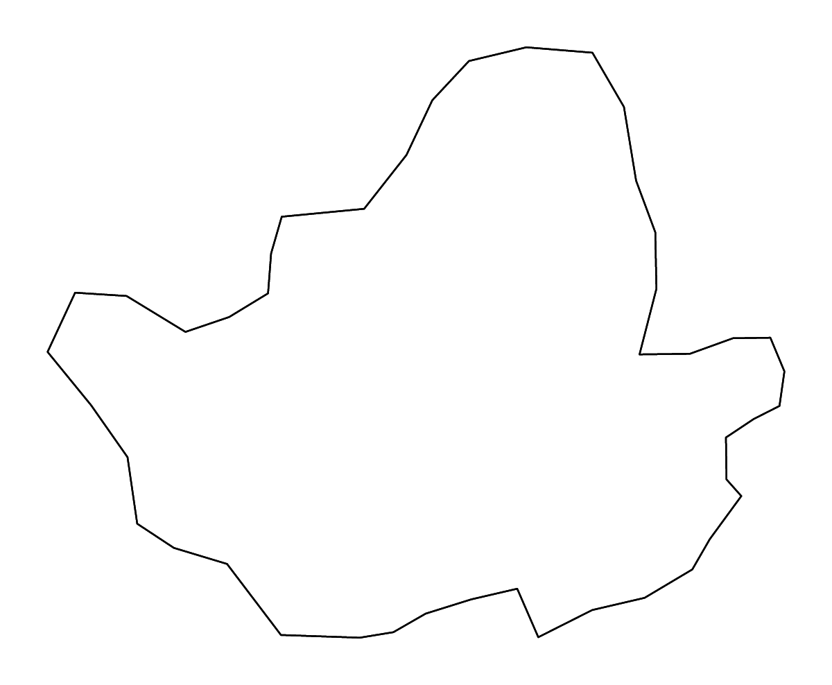 Mapa de contorno de Seoul, Republic of Korea con ríos.
