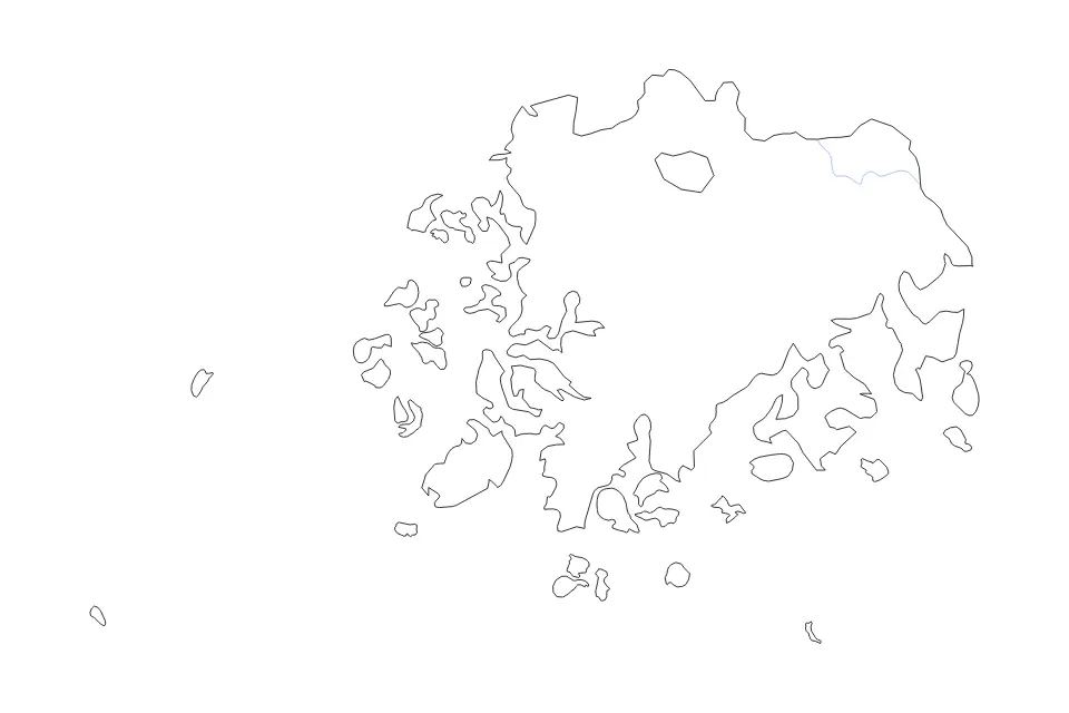Carte de South Jeolla, Republic Of Korea de type contour et rivières pour Asie, montrant contour et rivières avec des limites nettes.
