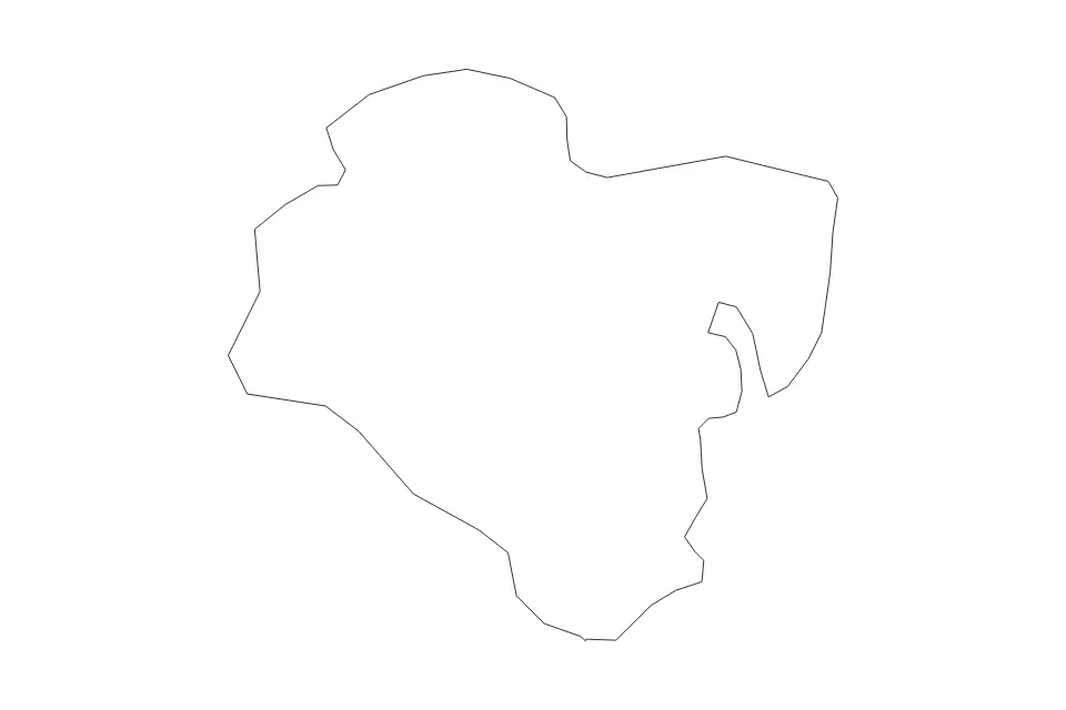 Carte de Ulsan, Republic Of Korea de type contour pour Asie, montrant contour avec des limites nettes.