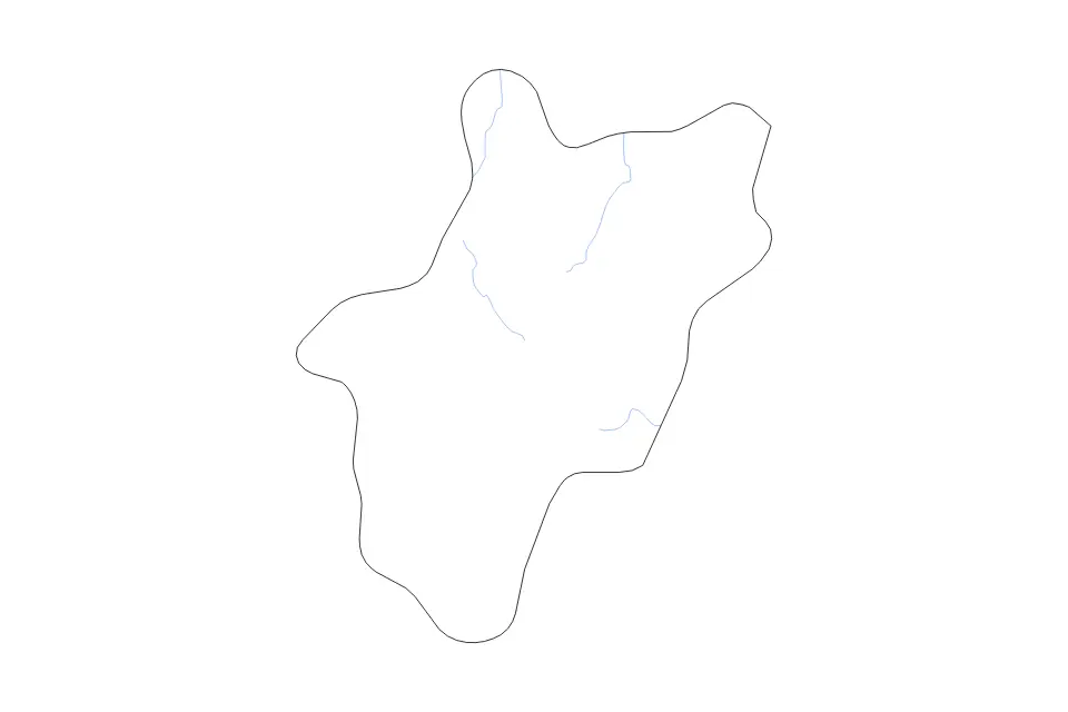 Al-Baha outline map preview