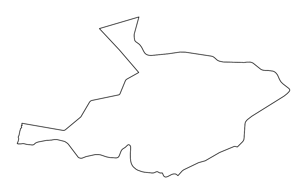 Mapa de contorno de Al-Jowf, Saudi Arabia con ríos.