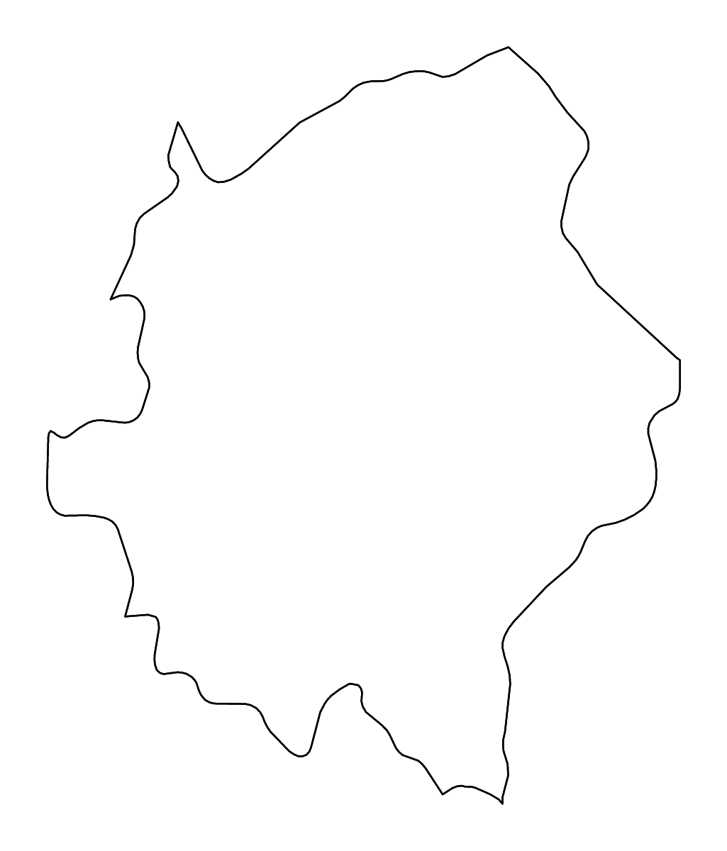 Mapa de contorno de 'Asir, Saudi Arabia con ríos.