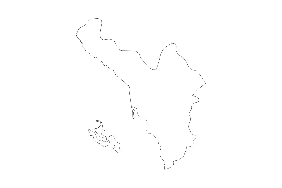 Mapa de Jazan, Saudi Arabia de tipo contorno para Asia, con contorno con límites limpios.