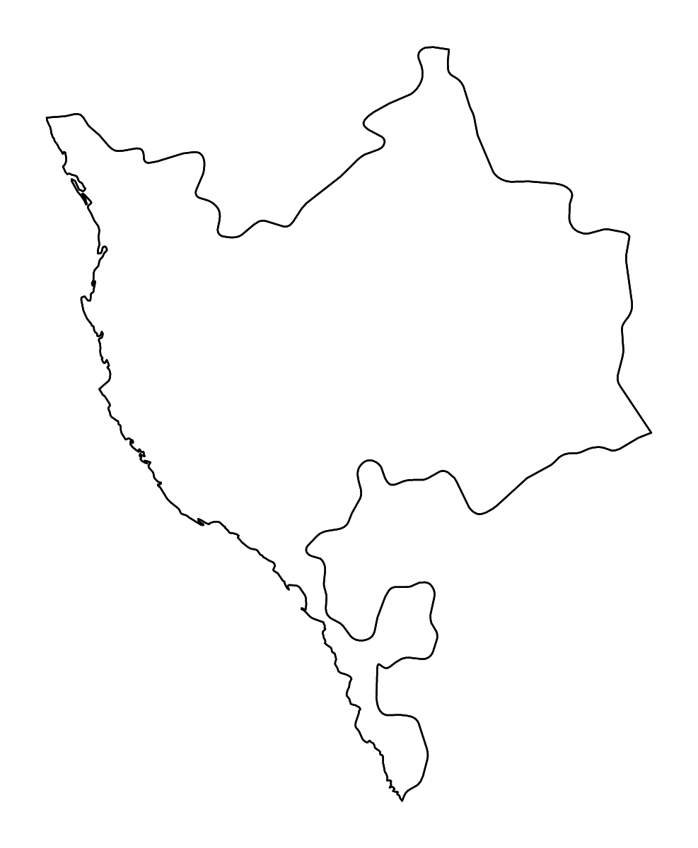 Carte de contour de Makkah, Saudi Arabia avec rivières.