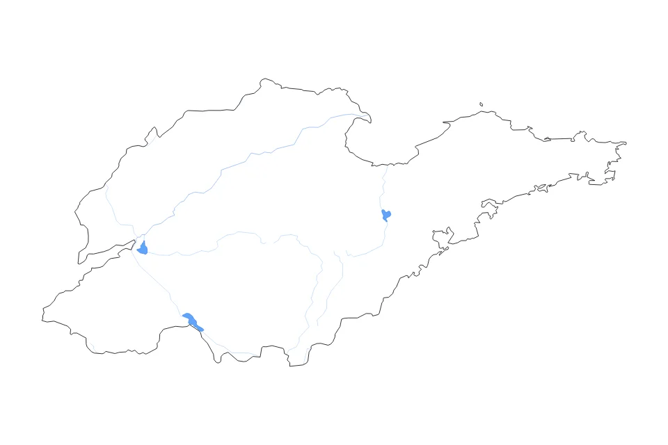 Aperçu de la carte de contour de Shandong