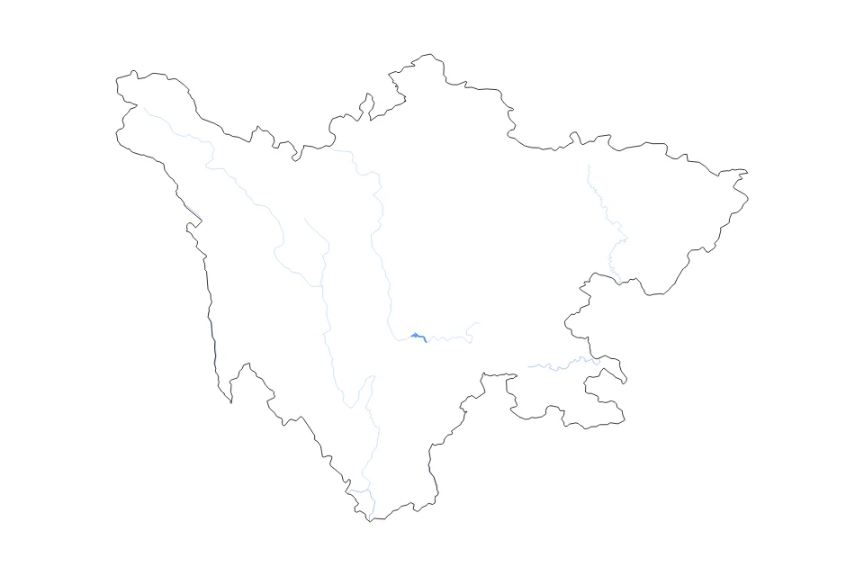 Aperçu de la carte de contour de Sichuan