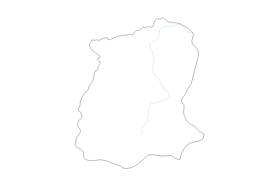 Aperçu de la carte de contour de Sikkim