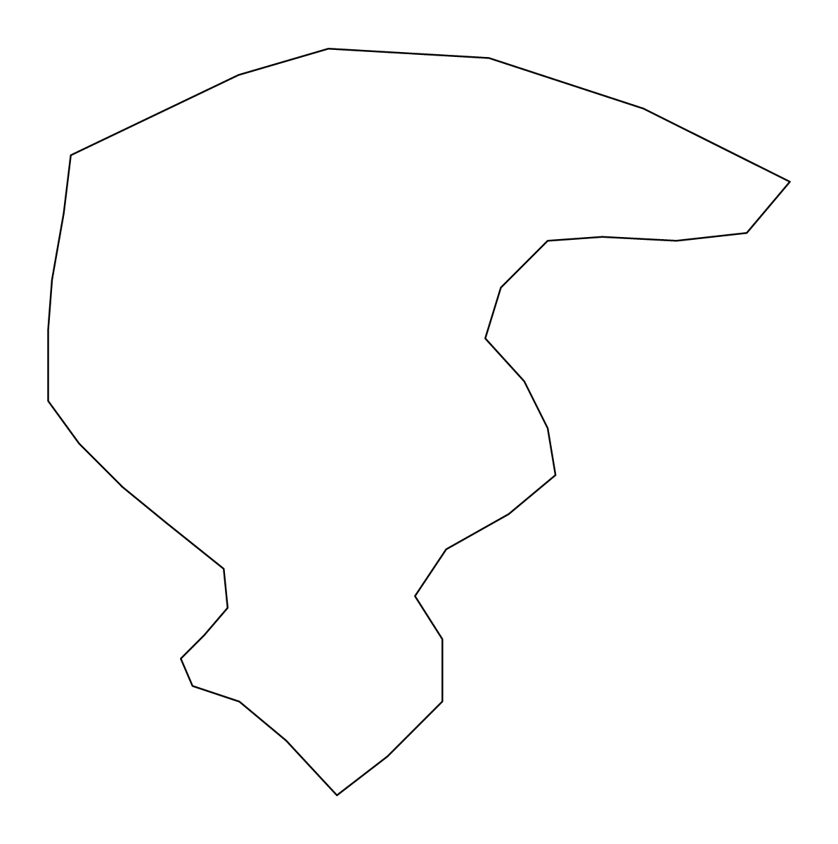 Carte de contour de North West, Singapore.