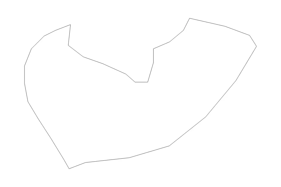 Mapa de South East Community Development Council, Singapore de tipo contorno para Asia, con contorno con límites limpios.