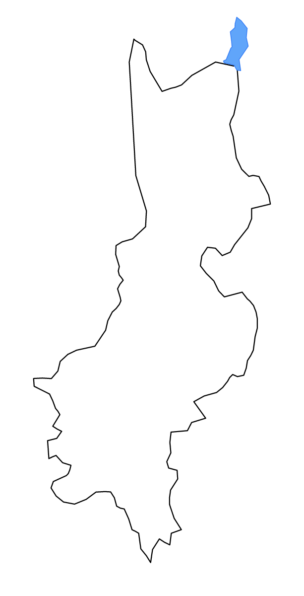 Mapa de contorno de Badulla, Sri Lanka con lagos y ríos.