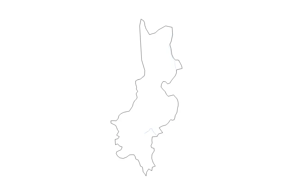 Badulla outline map preview