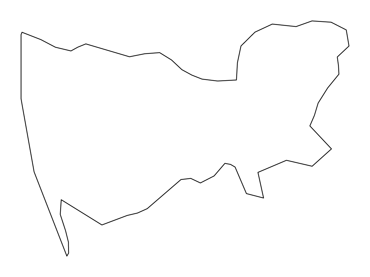 Mapa de contorno de Colombo, Sri Lanka.