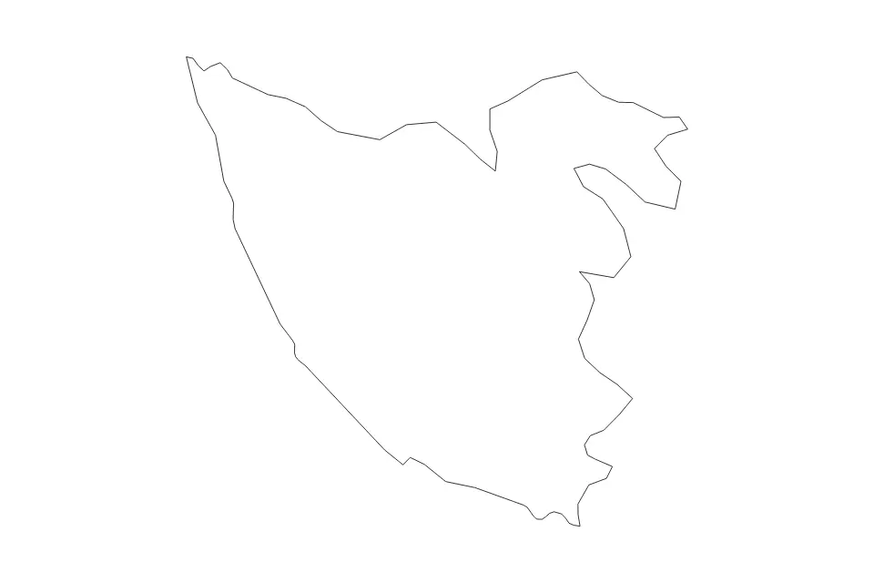 Carte de Galle, Sri Lanka de type contour pour Asie, montrant contour avec des limites nettes.