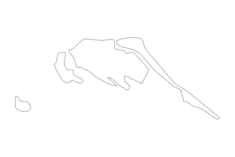 Aperçu de la carte de contour de Jaffna