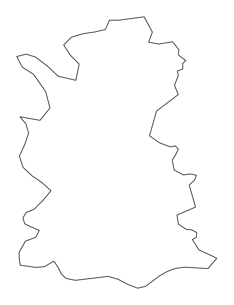 Carte de contour de Matara, Sri Lanka.