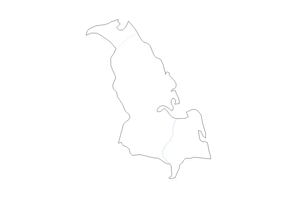 Mapa de Trincomalee, Sri Lanka de tipo contorno y ríos para Asia, con contorno y ríos con límites limpios.