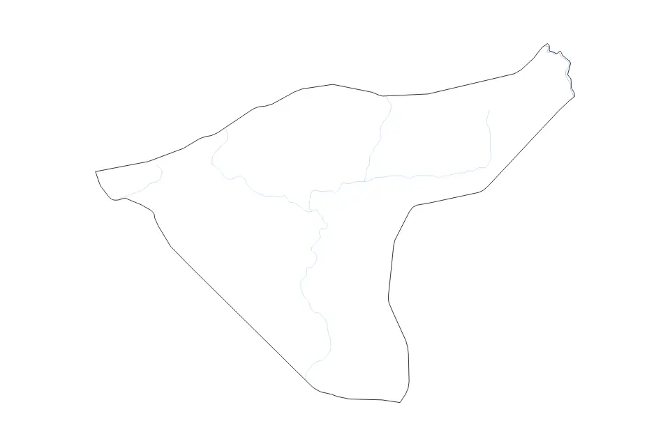 Al-Hasakah outline map preview