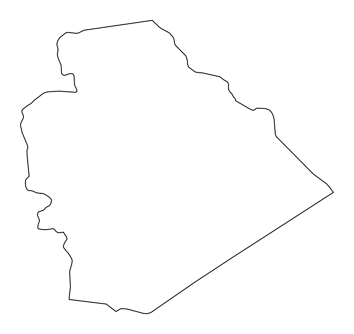 Carte de contour de As-Suwayda, Syria avec rivières.