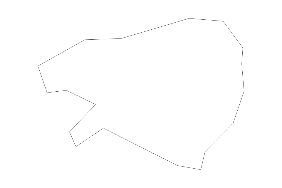 Mapa de Damascus, Syria de tipo contorno para Asia, con contorno con límites limpios.