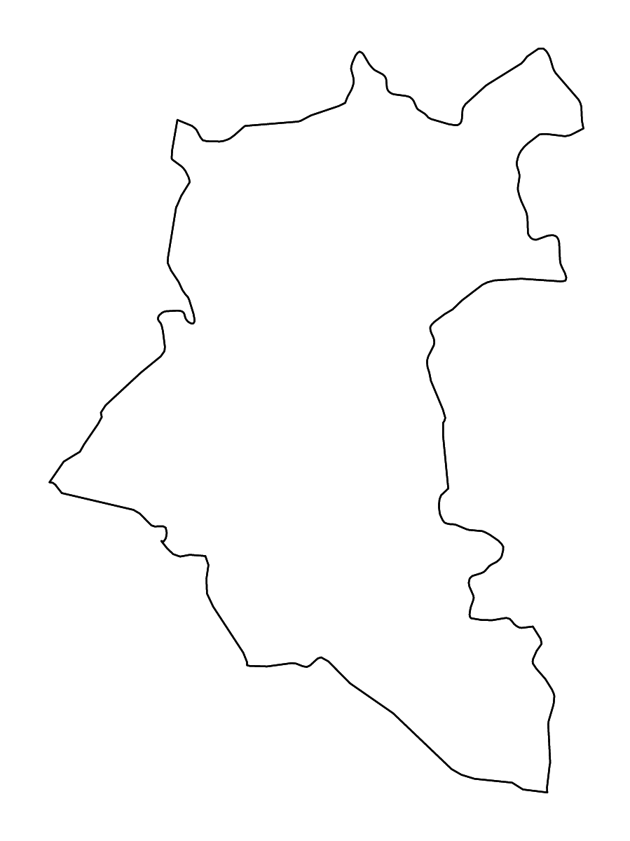 Carte de contour de Daraa, Syria avec rivières.