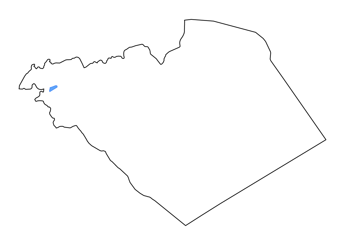 Mapa de contorno de Homs, Syria con lagos y ríos.