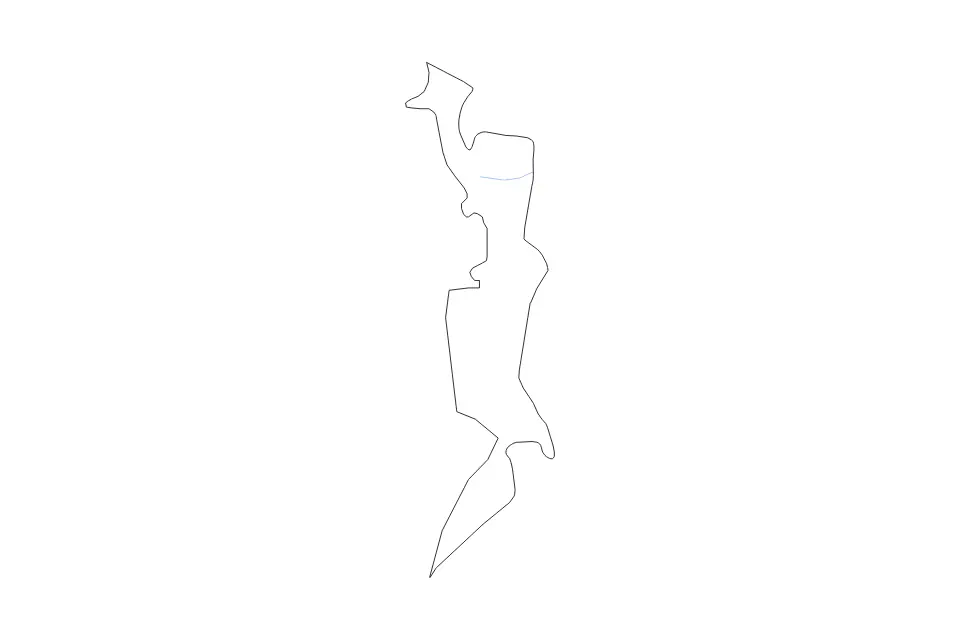 Carte de Quneitra, Syria de type contour et rivières pour Asie, montrant contour et rivières avec des limites nettes.