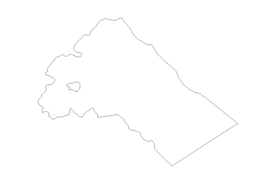 Mapa de Rif Dimashq, Syria de tipo contorno y ríos para Asia, con contorno y ríos con límites limpios.