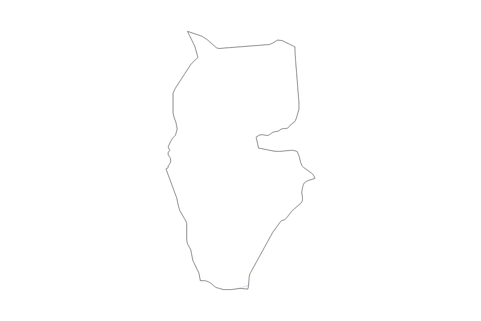 Mapa de Tartus, Syria de tipo contorno y ríos para Asia, con contorno y ríos con límites limpios.