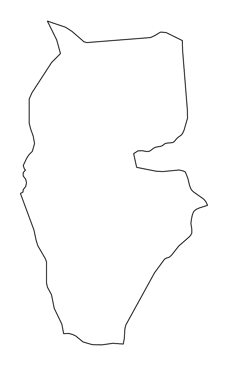 Carte de contour de Tartus, Syria avec rivières.