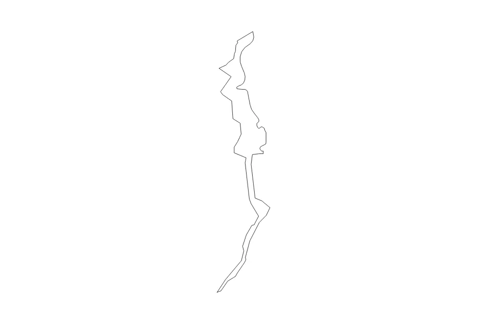 Mapa de Western al-Samadania, Syria de tipo contorno para Asia, con contorno con límites limpios.