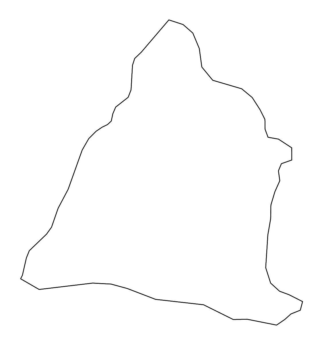 Carte de contour de Changhua, Taiwan avec rivières.