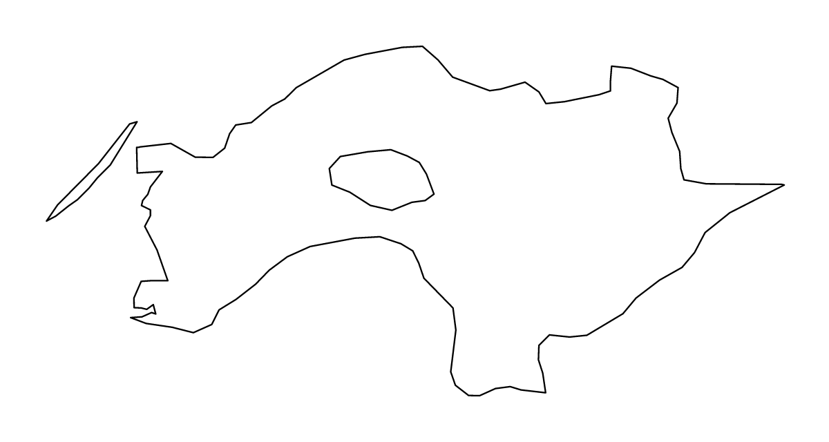Mapa de contorno de Chiayi (condado), Taiwan.