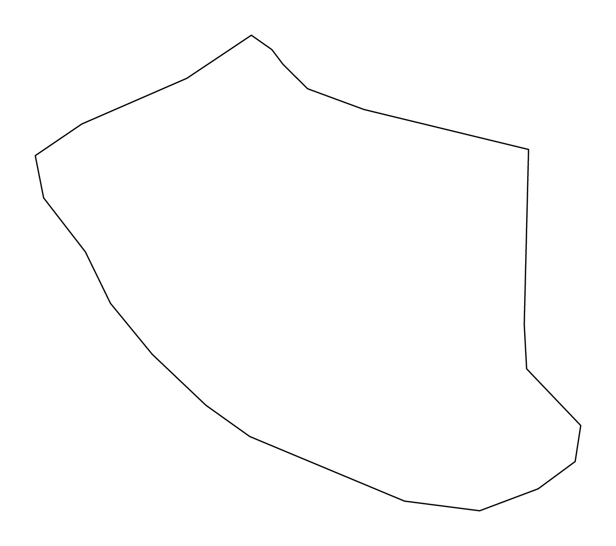 Carte de contour de Keelung, Taiwan.