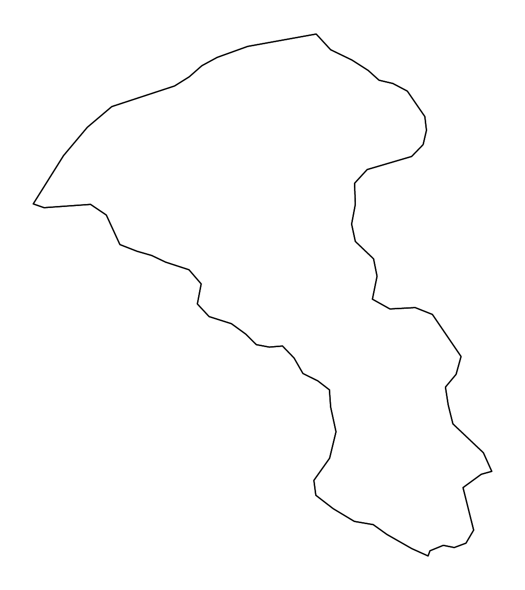 Carte de contour de Taoyuan, Taiwan avec rivières.
