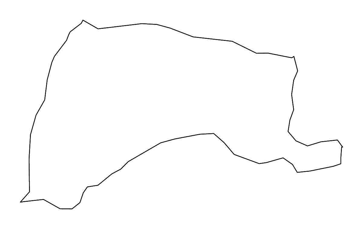Carte de contour de Yunlin, Taiwan avec rivières.