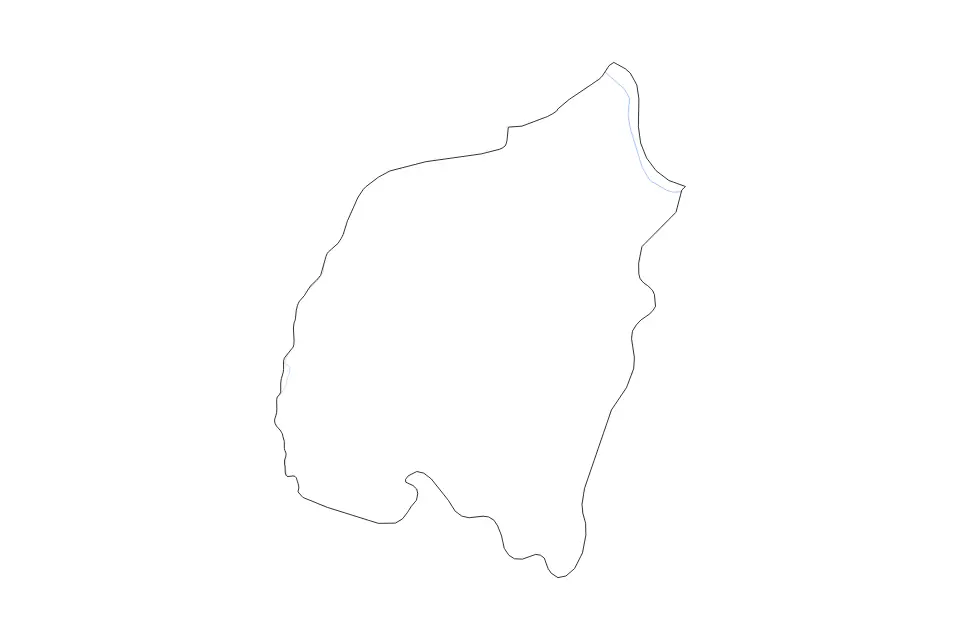 Vista previa del mapa de contorno de Amnat Charoen