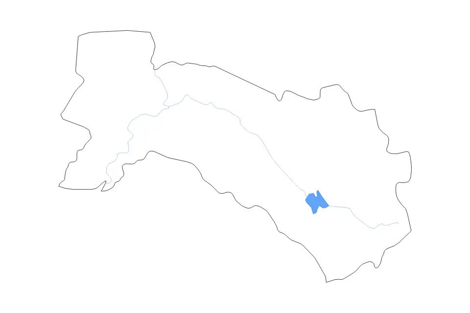 Carte de Chachoengsao, Thailand de type contour, lacs et rivières pour Asie, montrant contour, lacs et rivières avec des limites nettes.
