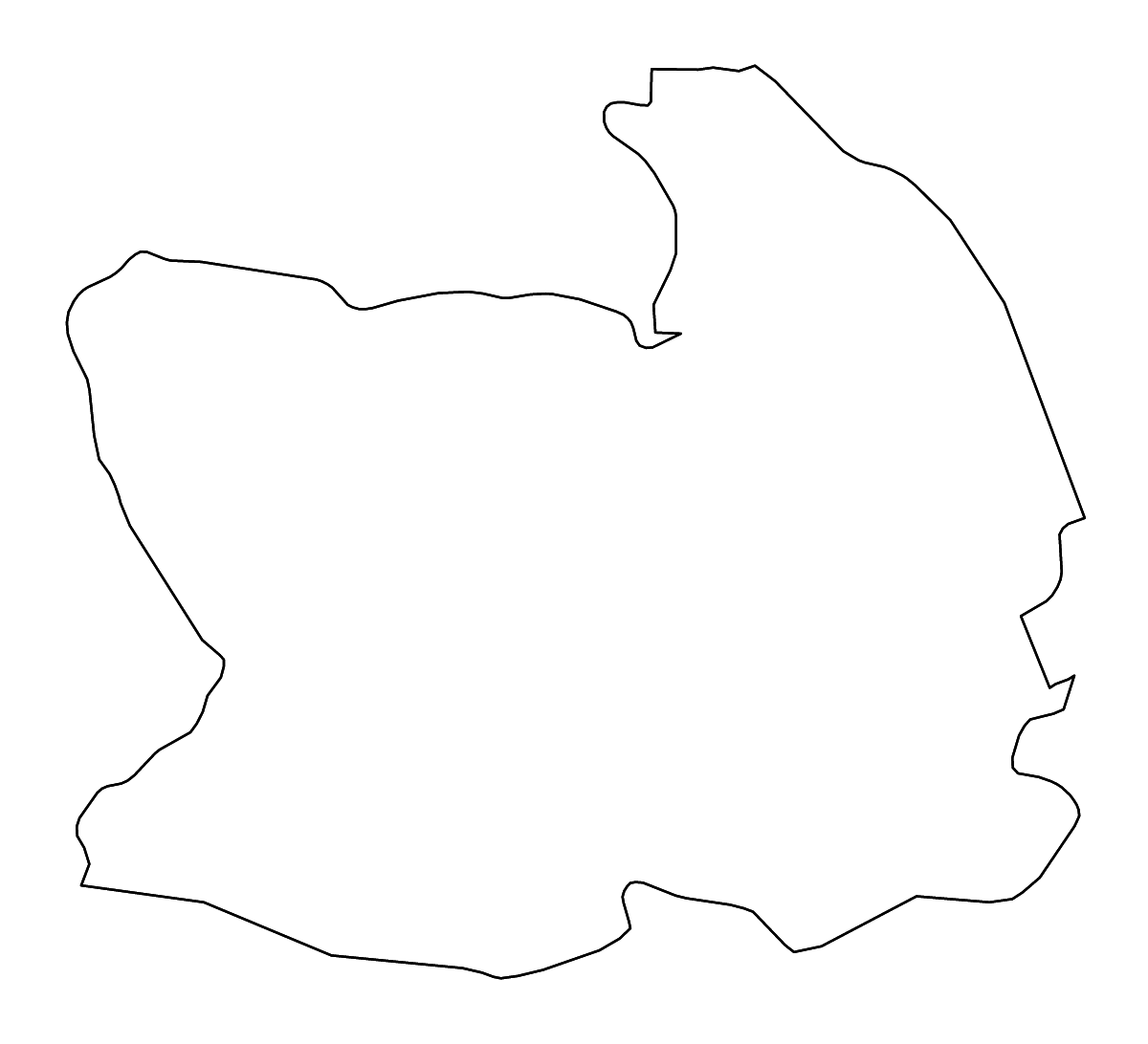 Mapa de contorno de Chai Nat, Thailand con ríos.
