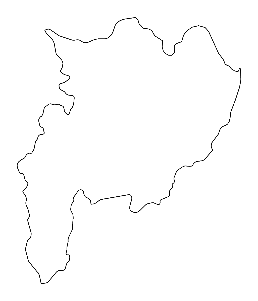 Carte de contour de Chiang Rai, Thailand avec rivières.