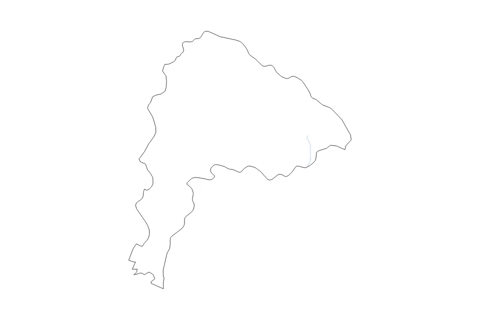 Mapa de Chon Buri, Thailand de tipo contorno y ríos para Asia, con contorno y ríos con límites limpios.
