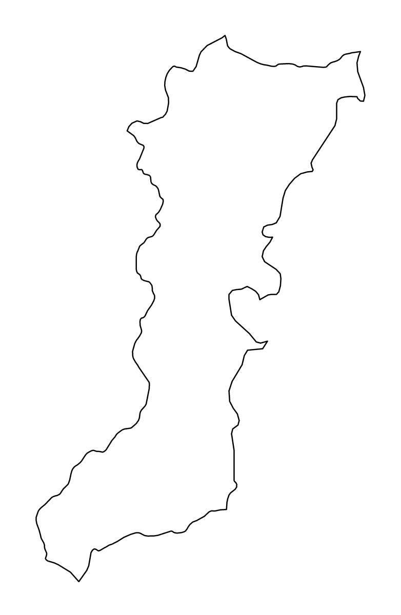 Carte de contour de Chumphon, Thailand.