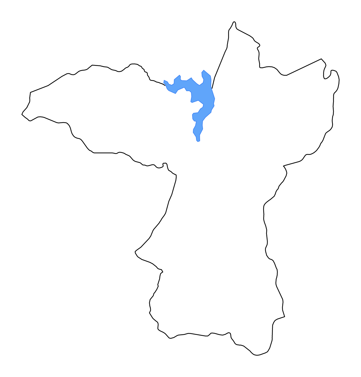 Carte de contour de Khon Kaen, Thailand avec lacs et rivières.